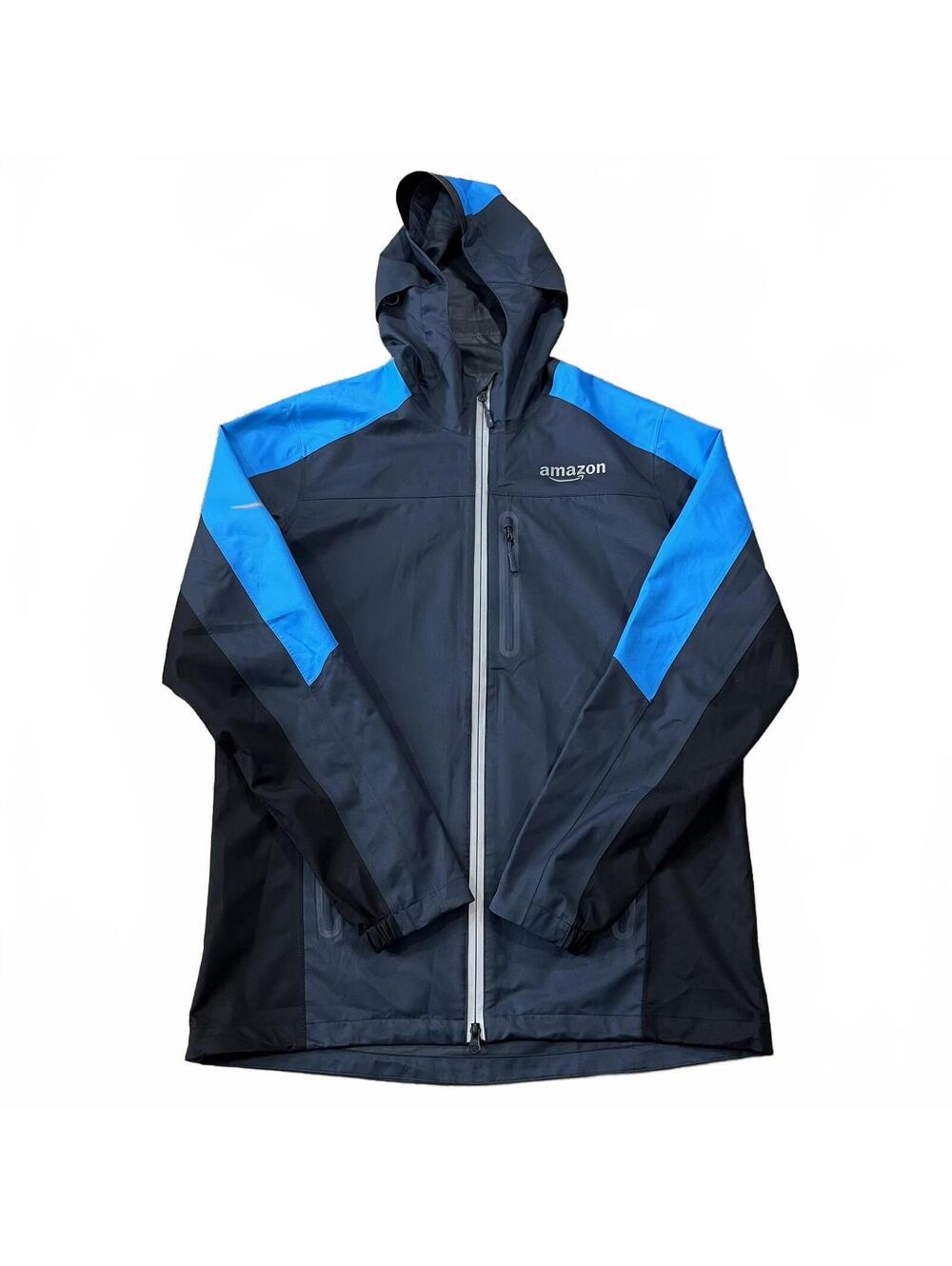 Amazon Prime Delivery Blue Rain Shell Jacket Size Small